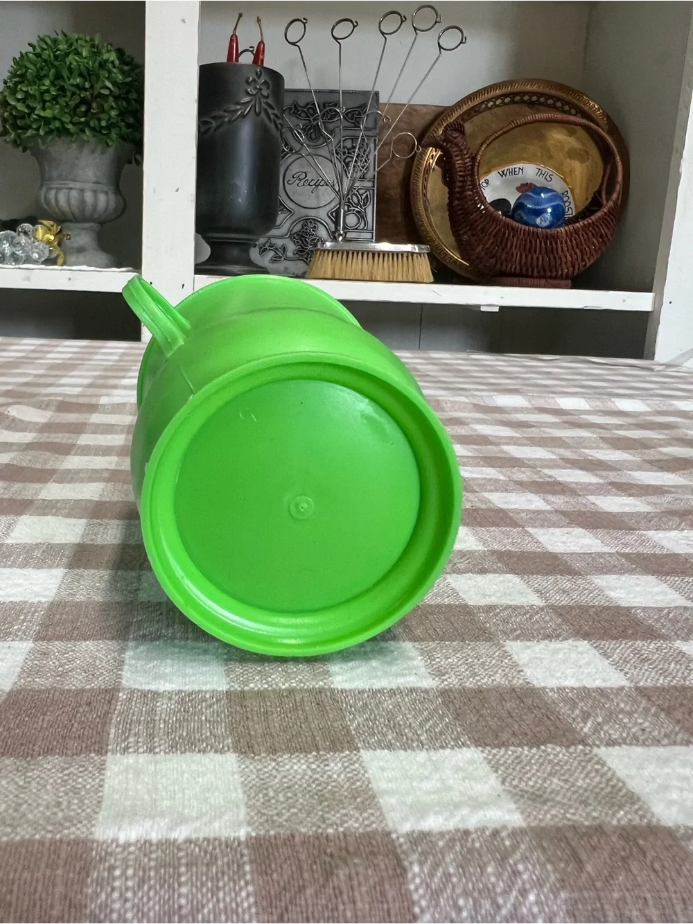 Vintage kool aid plastic cup green retro